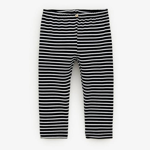 ZR Navy Blue & White Stripe Legging 784