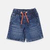 NDU Mid Blue Contrast Orange Cord Denim Shorts 1958