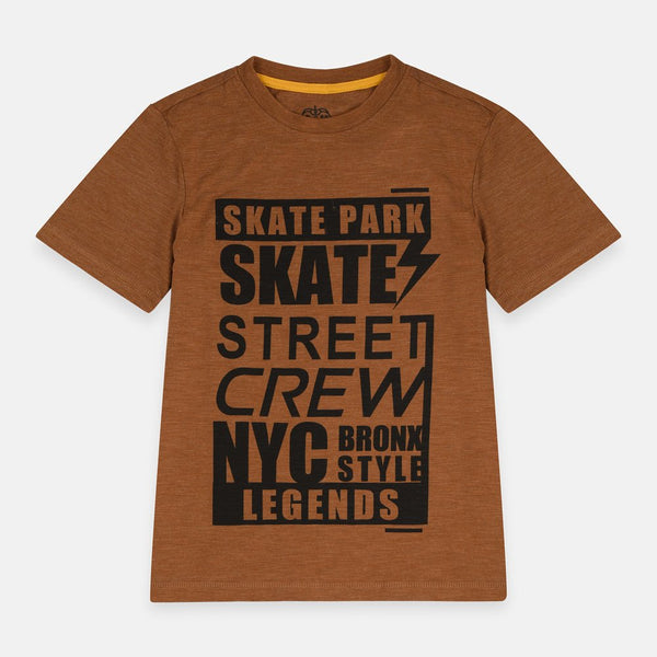 F&F Skate Park Slub Brown Tshirt 2007