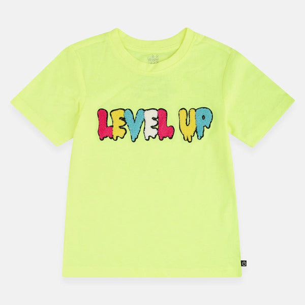 MP Level Up Embroided Fluorescent Green Tshirt 1649