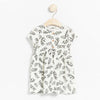 LDX Leaves Printed Off White Frock 2231
