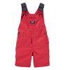 OSHKSH Cargo Pockets Contrast Shoulder Red Cotton Dungaree 11120