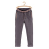 L&S Moon Shine Contrast Belt Fleece Grey Trouser 13558