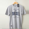 DSL Premium Blue Flock Design Grey Tshirt 1775