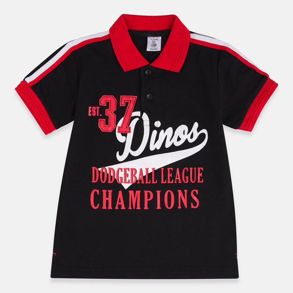 IR Dodge Ball League Black Polo 2029