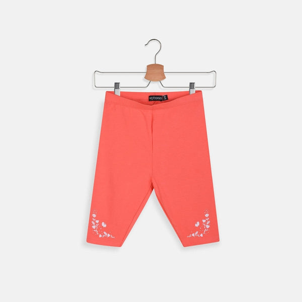 Inex Flower Bottom Corel Capri Style Legging 2328