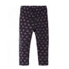 51015 Dark Blue With Shining Heart Print Legging 4289