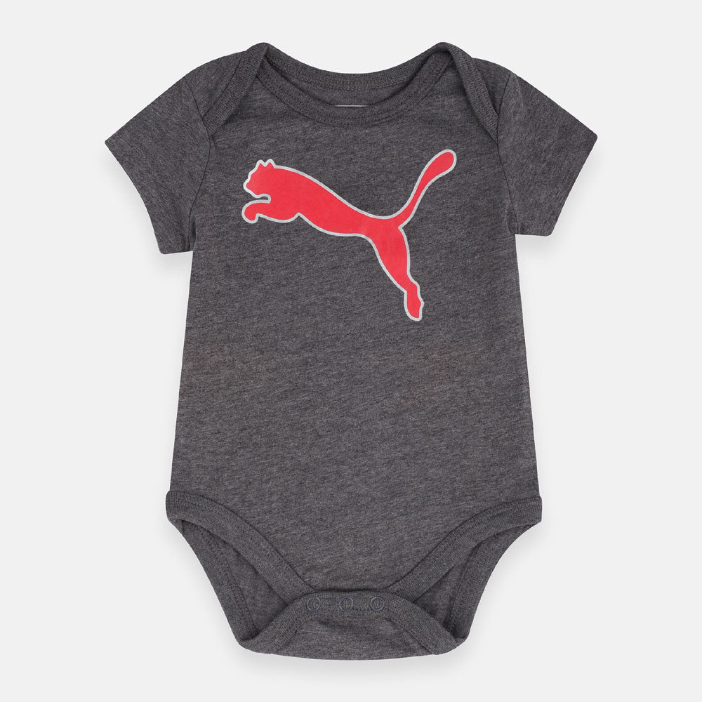 PMA Logo Baby Body Suit Dark Grey with Red Logo 1794