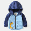 Wapy Applic Dino Light Weight Light Blue Zipper Hooded 7774