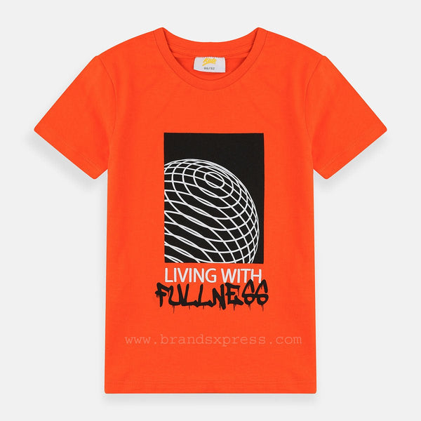 Kids Living With Fullness Orange Tshirt 4908