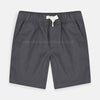 CRT Plain Dark Grey Cotton Shorts 6210