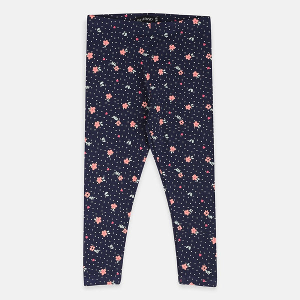 INEX Mini Flowers Navy Blue Legging 2327