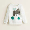 MNG Walking Through The Jungle Monkey Print Sweatshirt  2613