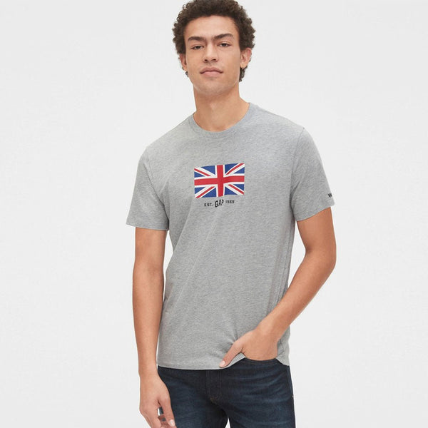 GP UK Flag Light Grey Tshirt 6221