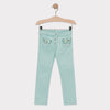 SM Sequence Front Pockets Ocean Green Girls Pant 1307