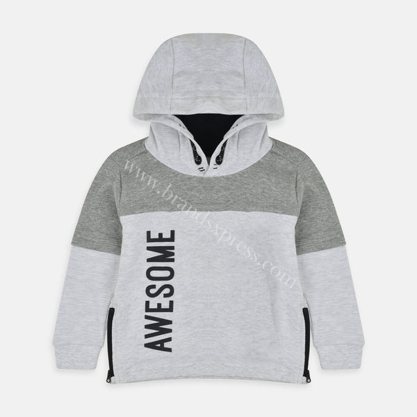 GRG Awesome Print Grey Hoodie 3144