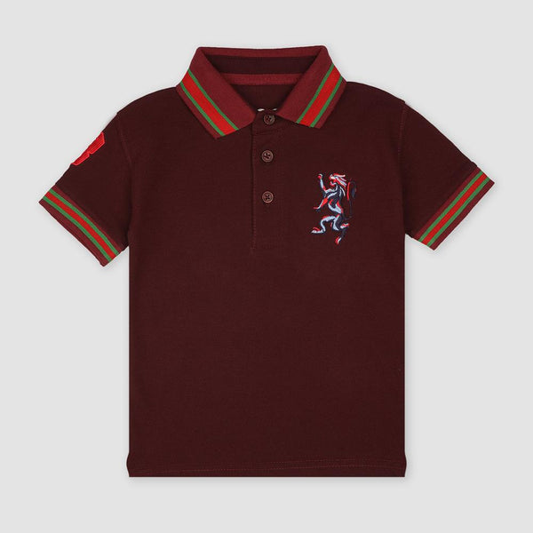 GRD Lion Logo Maroon Polo 3830