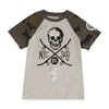 NXT Reversible Sequence Skull Camo Raglan Tshirt  2047