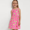 HM Cute Fruits Print Pink Sleeveless Frock 7049