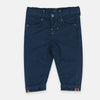 OM Anchor Button Contrast Stitched Navy Blue Cotton Pant 1974