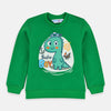 B.X Sailor Boy Little Dino Green Sweatshirt 3066
