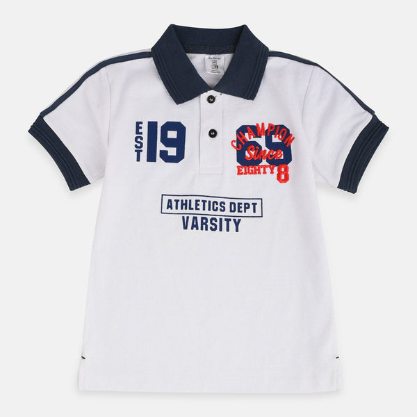 IR Champions 1969 Embroided White Polo 2037