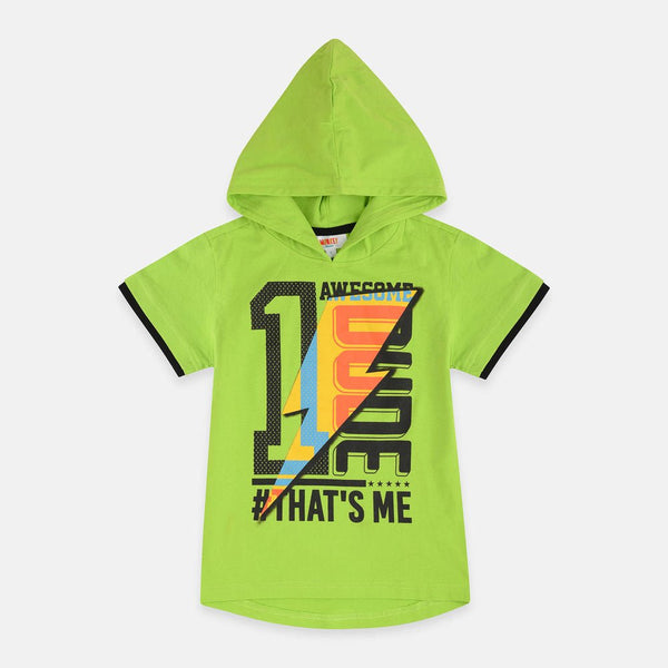 MB Awesome Dude Green Hooded Tshirt 2061