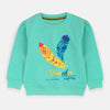 BGM Feather Lightly Turquoise Sweat Shirt 2431