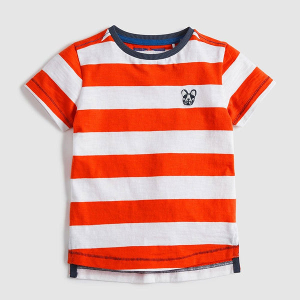 NXT White and Orange Stripe Tshirt 1540