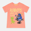 K&K Robots Peach Tshirt 1516