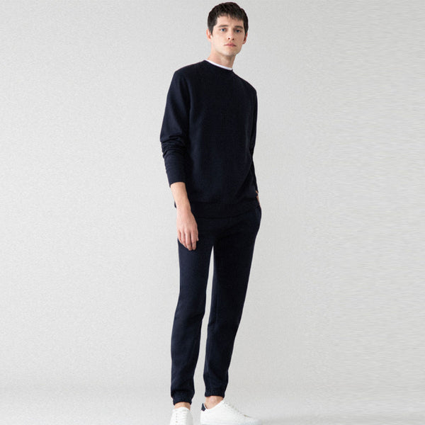 LFT Plain Fleece Navy Blue Trouser 3403