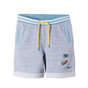 51015 Sea Life Texture Light Blue Shorts With Yellow Cord 3694
