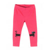 51015 Black Cat Print Pink Legging 4337