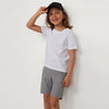 HM Plain Malaysian Grey Cotton Shorts 7124