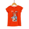TX Say Cheese Camera Print Orange Tshirt 1764