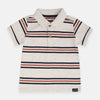 Bab Clb Blue and Brown Stripe Grey Polo 1902