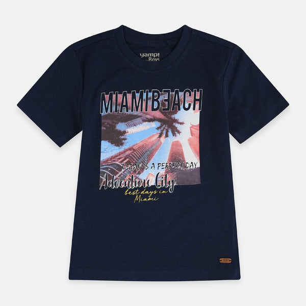 YMP Miami Beach Navy Blue Tshirt 1681