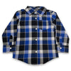 GRM Black & Blue Check Casual Shirt 2627