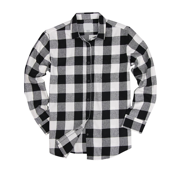 PLC Black & White Big Box Check Full Sleeves Casual Shirt 7055 –  BrandsXpress