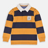 Kd Coll Los Angles Blue & Mustard Stripes Full Sleeve Shirt 2969