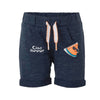 Bab Clb Ciao Summer Textured Navy Blue Shorts 1896