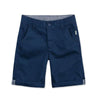 HK Plain Cotton Navy blue Shorts 3998