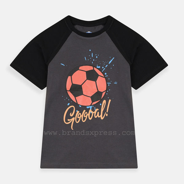 TRG Gooal Ball Raglan Sleeves Grey Tshirt 4628
