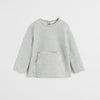 MNG Kangaroo Frill Pocket Grey Sweatshirt 2596
