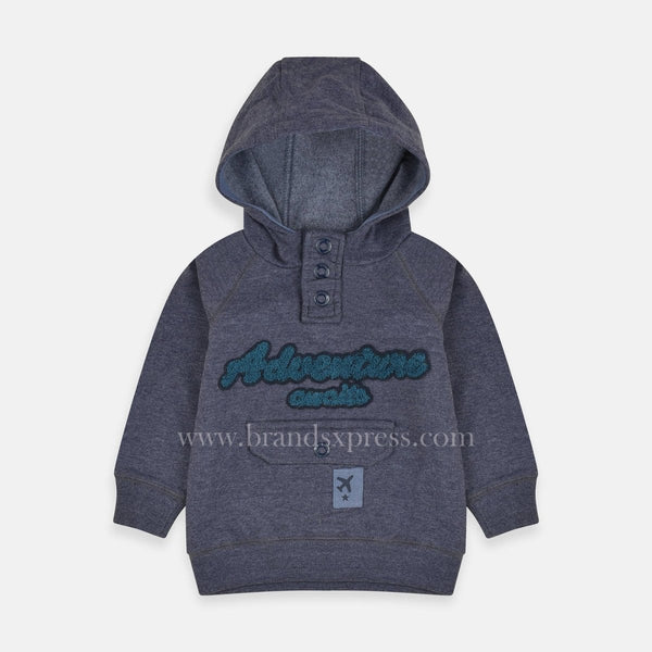 VBT Adventure Embraided Melange Grey Hoodie 3020
