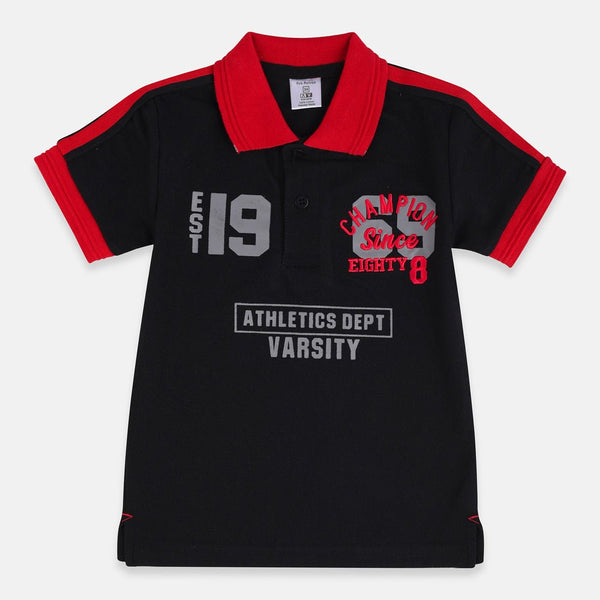 IR Champions 1969 Embroided Black Polo 2035