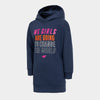 4F Change The World Navy Blue Long Hoodie 3310