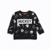 HM All Over Mickey Print Black Sweatshirt 3351