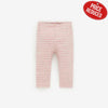 ZR Pink With Off White Stripe Back Pocket Legging 2913