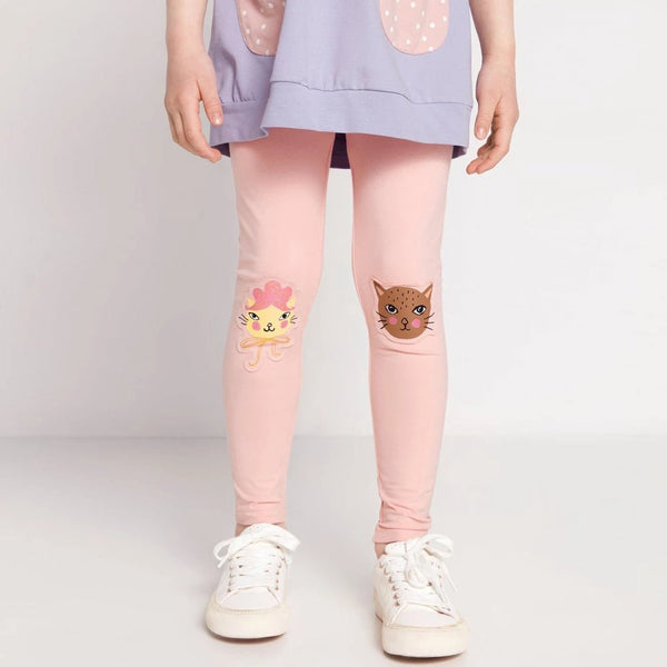 LDX Cat Faces Patch Pink Legging 2816